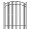 Easily assembled aluminum powder coated retractable fence gate / metal gate